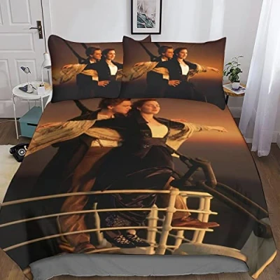 Image of BYTUGI Comforter Cover Titanic Bedding Set 3D Printed Duvet for Children Kids Girls Boys Bedspread Quilt Room Decor Bedclothes Double（200x200cm）