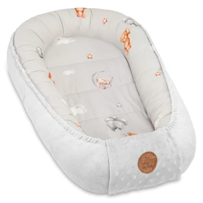 Image of Warm nest Baby 90x50 cm Cuddle Newborn Winter/Autumn Cocoon Teddy Bears