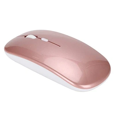 Image of Bewinner 2.4G Wireless Mouse With USB Receiver, Portable Ergonomic Rechargeable Silent for PC/Tablet/Laptop 800, 1200, 1600 DPI Adjustable(Rose Gold)