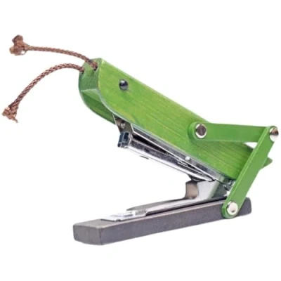 Image of Desktop Stapler, Grasshopper Stapler Animal Shape Wooden Stitcher for School Office Stationery