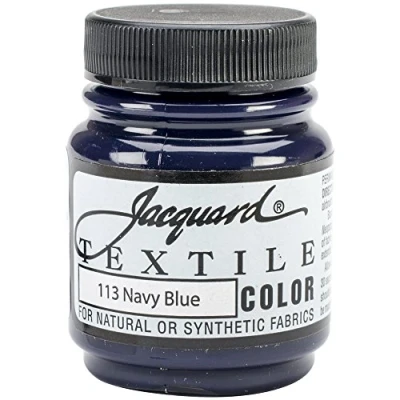 Image of Jacquard Products Navy Blue Textile Color Paint, Acrylic, Multicolour, 70 ml (Pack of 1)