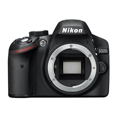 Image of Nikon D3200 Digital SLR Camera Body Only Black (24.2MP) 3 inch LCD (Renewed)