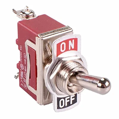 Image of On Off Latching Toggle Switch Screw Terminals 250V 15A SPST DIY Hobby Electronics Electrical