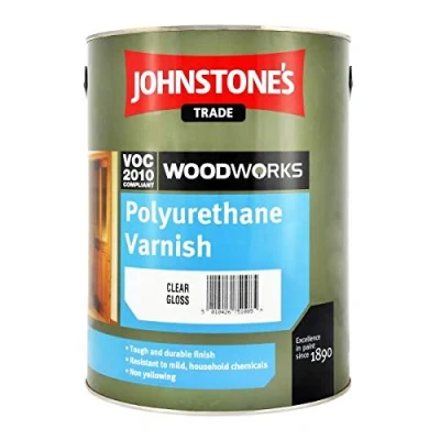Image of Johnstones Polyurethane Varnish Satin Clear 5L
