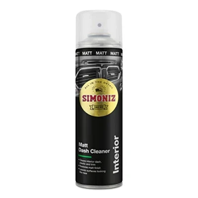 Image of Simoniz Matt Dashboard Cleaner, Professional Car Interior Cleaner Spray With Anti Static Formula, Essential Cleaning Products To Restore Interior, Reduce Dirt &amp; Dust, Fresh Fragrance, 500ml