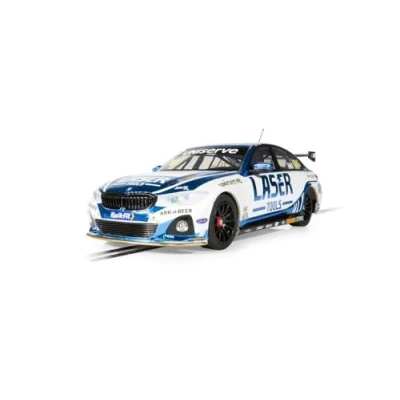 Image of Scalextric Cars C4526 BMW 330e NGTC Laser Tools Jake Hill 2023 Toy Slot Car for use with Race Tracks or Set Small Kids Gift Ideas Boy/Girl Ages 3 Accessories