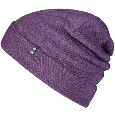 Image of Enter the Complex® Merino Wool Hat, Slouch Beanie, 100% Wool, Women and Men, Purple