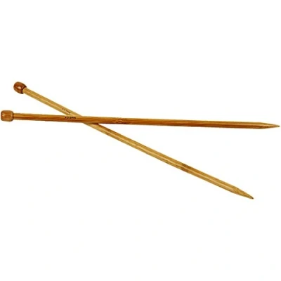 Image of 42291 Bamboo Knitting Needles 35cm Pair Size 9