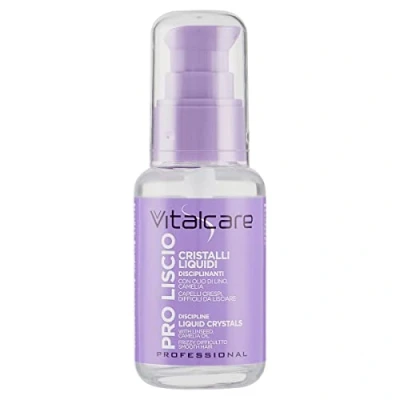 Image of Vitalcare PRO Smooth Liquid Crystals for Frizzy and Difficult to Hair, Disciplining with Keratin Avocado Oil, Softer Healthier 50 ml