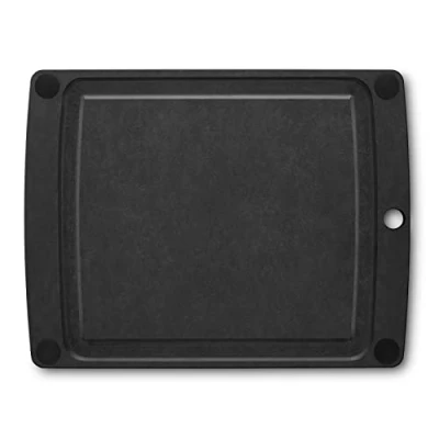 Image of Victorinox Chopping Board, All in One, Cutting Board M 36.8 x, 28.5 0.6, Juice Groove, Durable, Non Slip Feet, Dishwasher Safe, Black