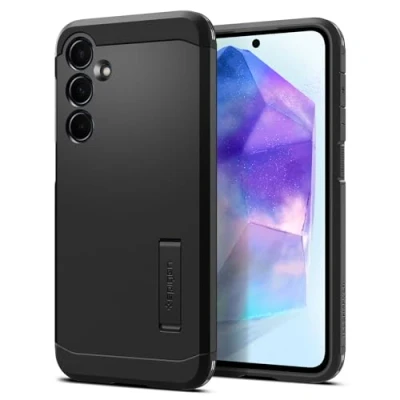 Image of Spigen Tough Armor TPU Back Cover Black Samsung Galaxy A55 5G