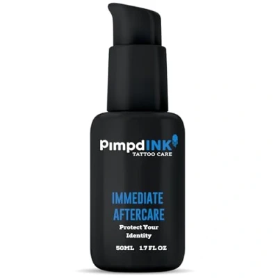 Image of PimpdINK Immediate Tattoo Aftercare for Protecting Healing Tattoos (50ml Airless Pump)
