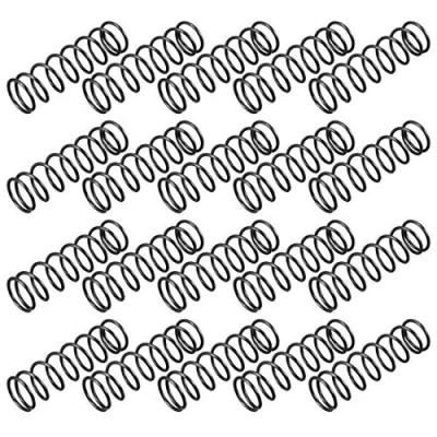 Image of sourcingmap Compression Spring 1.2mm Wire Dia , 13mm OD 45mm Free Length Steel Extension Spring,Black,10Pcs