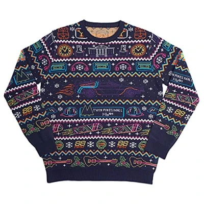 Image of Numskull Official Back to The Future Unisex Knitted Novelty Christmas Jumper, X Small