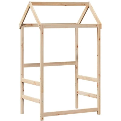 Image of vidaXL Kids&#039; Bed Roof 118x70x176.5 cm Solid Wood Pine