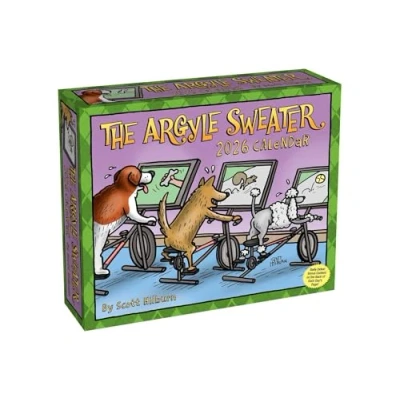 Image of Argyle Sweater Desk Calendar 2026