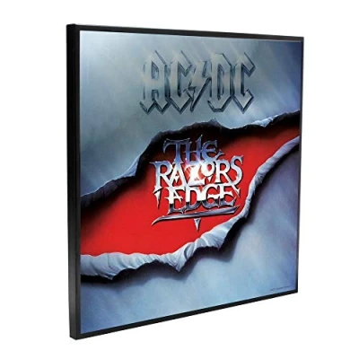 Image of Nemesis Now ACDC The Razors Edge Crystal Clear Picture 32cm, MDF and Resin, Black
