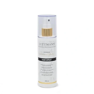Image of LUTTMANN® hair Spray natural &amp; synthetic 200 ml Perfect hold and shine for systems, hairpieces, wigs human