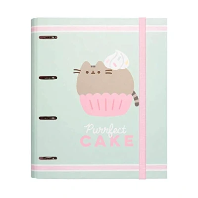 Image of Grupo Erik Pusheen Foodie Collection 4 Ring Binder A4 Folders 10.6 x 12.6 inches 27 32 cm Ringbinder Gifts