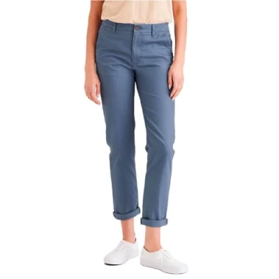 Image of Dockers Women&#039;s Weekend Chino Slim Fit, Tall Casual, Vintage Indigo, 28 Long