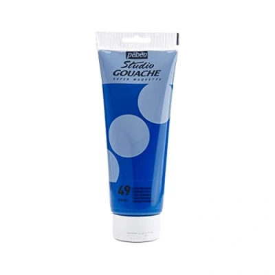 Image of PEBEO 220 ml Studio Gouache, Primary Cyan, Blue, 270 049