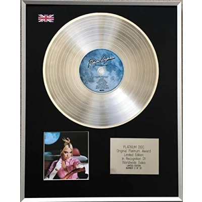 Image of Century Presentations DUA LIPA Limited Edition CD Platinum LP Disc FUTURE NOSTALGIA