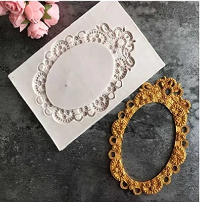 Image of Onsinic Silicone Fondant Mold Photo Frame Modeling Cake Decorating Tools Chocolate Pastry Candy Moulds