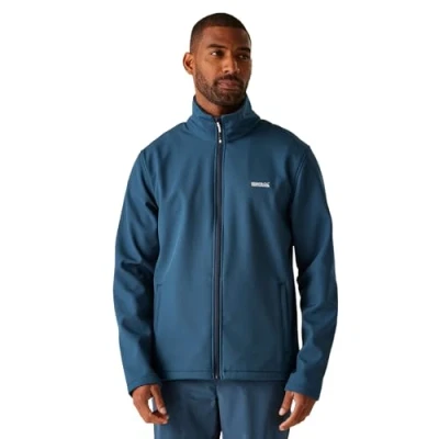 Image of Regatta Men&#039;s Water repellent Cera V Softshell Jacket Moonlight Denim, Size: XL