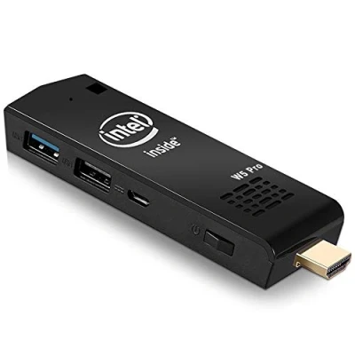 Image of Mini PC Computer Stick Windows 10 Professional (64 bit) Quad Core Intel Atom x5 Z8350 1.92Ghz, 4GB/64GB, WiFi, Bluetooth, USB 3.0, HDMI/4K Linux