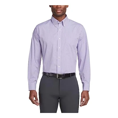 Image of Van Heusen Men&#039;s 13v0225 Dress Shirt, Amethyst, S UK