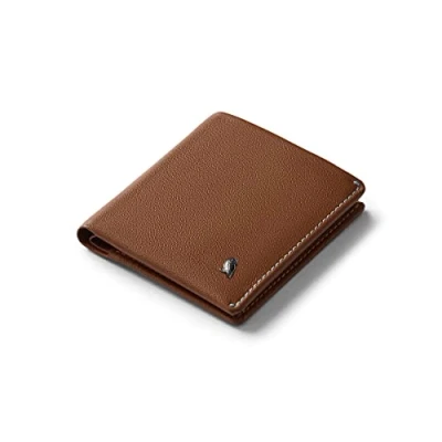 Image of Bellroy Coin Wallet (Slim Wallet, Bifold Leather Design, Holds 4 8 Cards, Magnetic Closure Pouch) Hazelnut