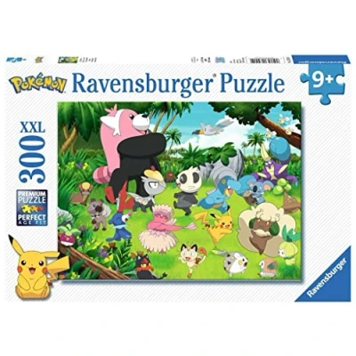 Image of Ravensburger Jigsaw Puzzle Pokemon 300 Pieces XXL, 13245, Black