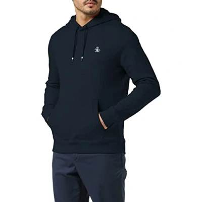 Image of Original Penguin Men&#039;s Over Head Hoodie, Blue (Dark Sapphire), Xx Large