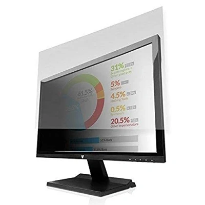 Image of V7 PS24.0W9A2 2E 24&quot; Privacy Filter (16:9, 53,11 x 29,79 cm / 20,91 11,73 inch, matt/glossy, cleaning cloth, mounting straps)