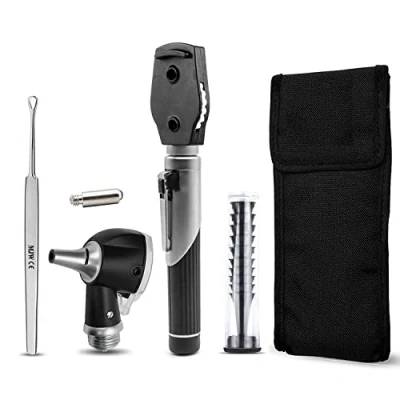 Image of Fiber Optic Mini Otoscope Ear Healthy Tool for Home use with Extra Replaceable LED Light