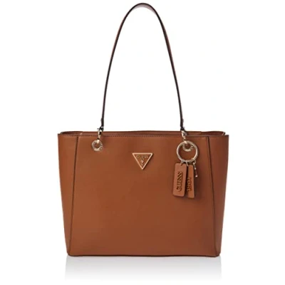 Image of GUESS Noelle Small Noel Tote, Light Cognac, One size