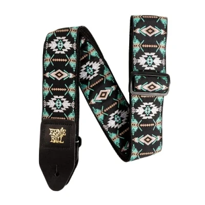 Image of Ernie Ball Southwestern Turquoise Jacquard Guitar Strap