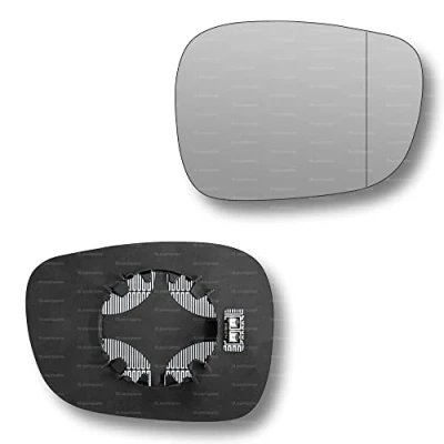 Image of Less4spares Replacement Wing Mirror Glass Right Compatible with BMW X3 2010 2014 CLIP ON Driver Off side Heated Blind Spot