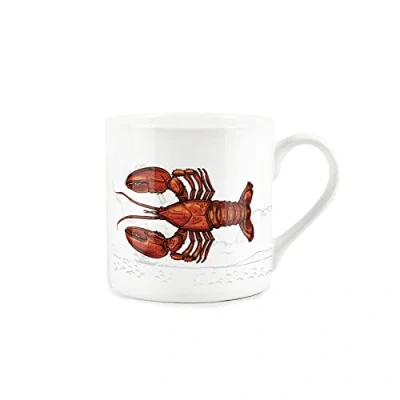 Image of Purely Home Coastal Animals Lobster Seaside Themed Mug Fine Bone China White Coffee/Tea Present Gift