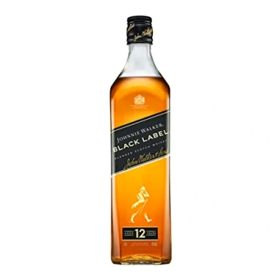 Image of Johnnie Walker Black Label Blended Scotch Whisky 40% vol 70cl Layers of Smooth Flavour Toffee Fruit Vanilla &amp; Smoke Classic Scottish to Sip Neat or in Drinks