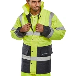 Image of Constructor Traffic Jkt Two Tonefleece Lined Saturn Yellow / Navy 5XL