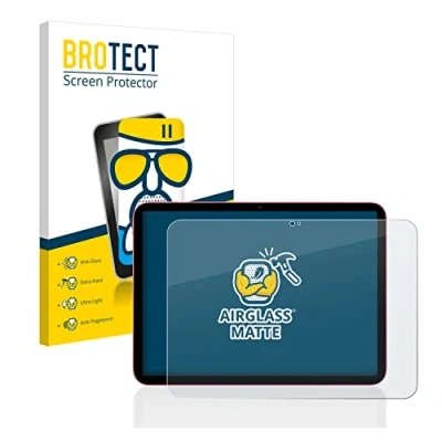 Image of brotect Anti Glare Glass Screen Protector Matte compatible with Apple iPad 10.9&quot; 2022 WiFi (10th Gen.) Scratch 9H Protection Film
