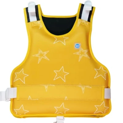 Image of Splash About Adjustable Swim Vest, Yellow Stars, 6 10 Years
