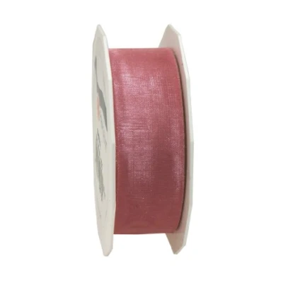 Image of C.E. Pattberg Sheer Organza Ribbon Light Pink, 27 Yards Gift Wrap Ribbon, 1 inch Width, Accessories for Decoration &amp; Handicrafts, Presents, Every Occasion