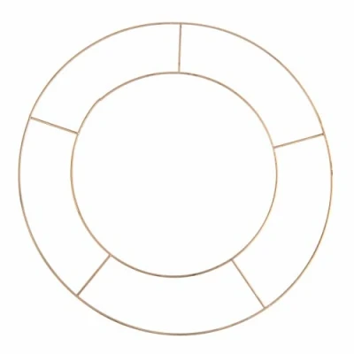 Image of Basic Wire 8in Flat Wreath Ring Single Floristry Hoop Frame