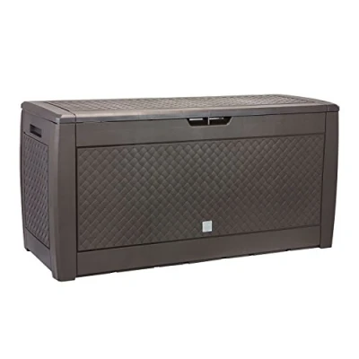 Image of Outdoor Garden Box with Wheels BOXE MATUBA umbra colour