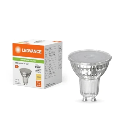 Image of Ledvance Performance LED Spot Reflector GU10 PAR16 6.9 W 620 lm 120D 830 Warm White Replacement for 49