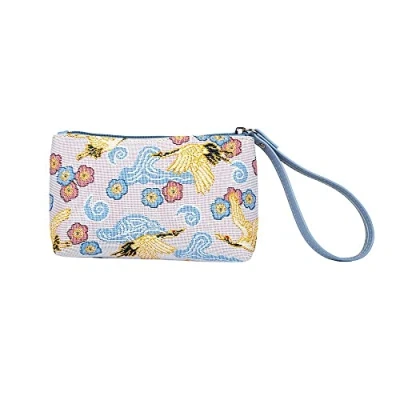 Image of Signare Tapestry Small Wristlet Clutch Bag for Women, Ladies Purses with Wrist Strap &amp; Zip Closure