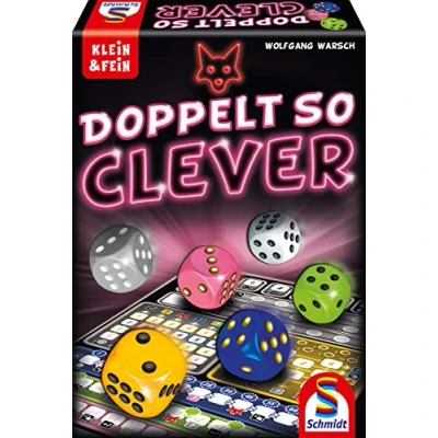 Image of Schmidt Spiele 49357 Double So Clever Dice Game from the Klein &amp; Fein Series, Colourful