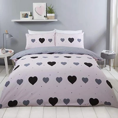 Image of Rapport Home Reversible Miley Duvet Cover, Polycotton, Multi, Single, Multicolour